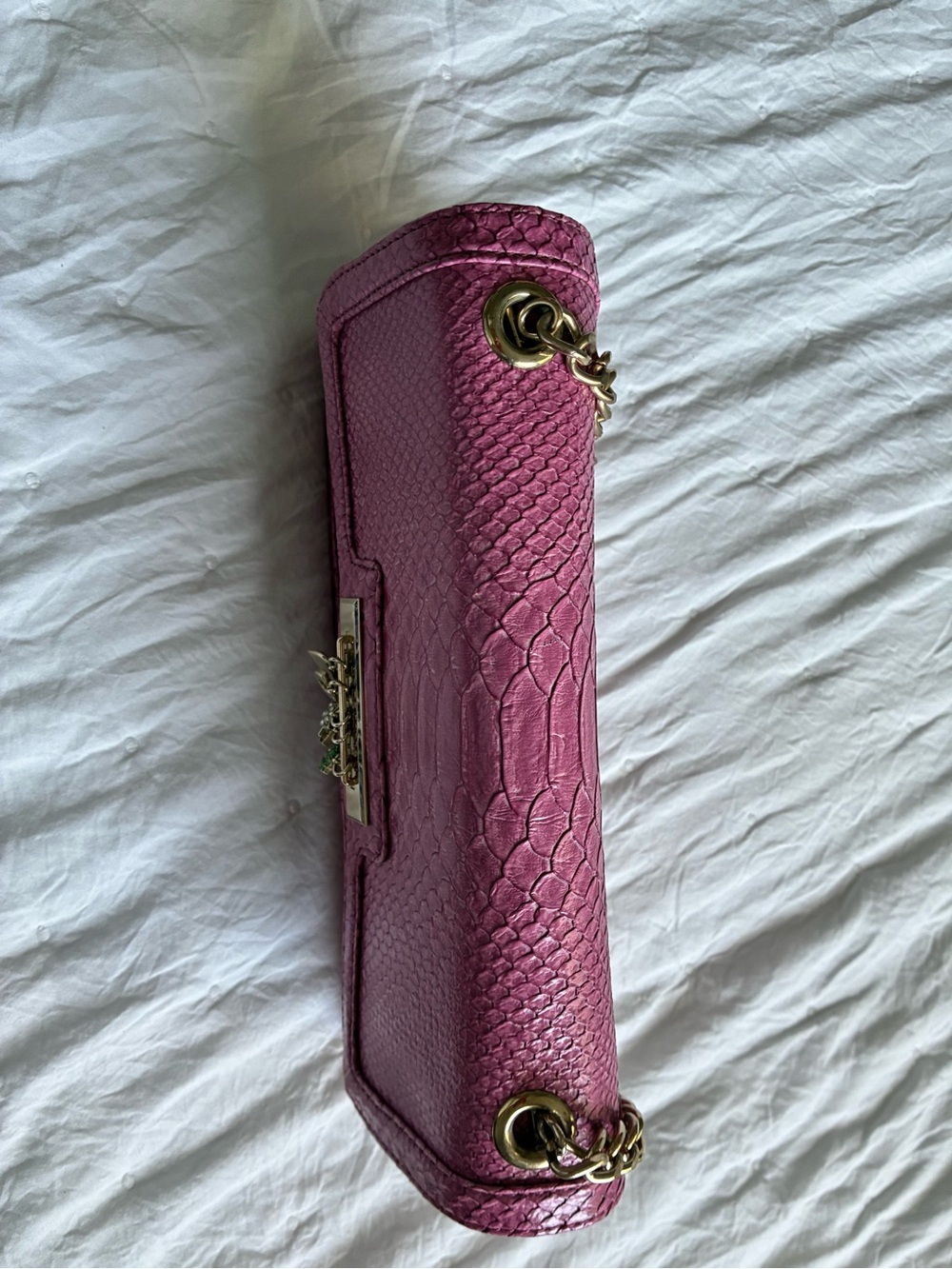 Liz Claiborne Pink and Lilac Quilted with charms purse - Picture 7 of 10